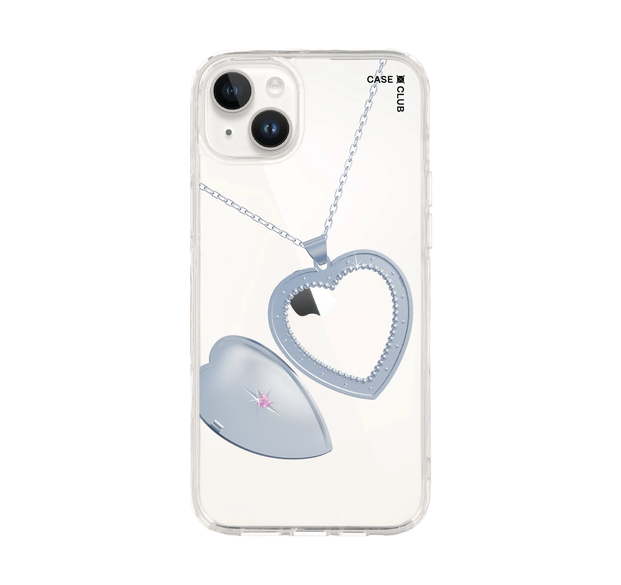 iphone 14 plus clear case locket